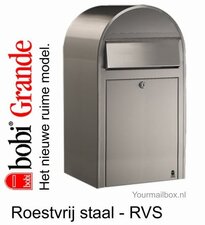 Verbetering Piket Malaise Brievenbus Bobi Grande RVS - Yourmailbox