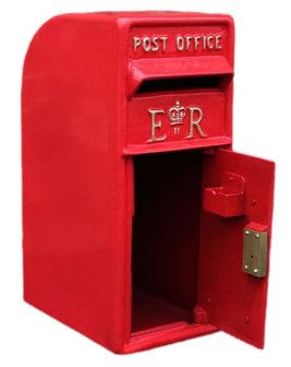 Engelse brievenbus groen (Royal Mail)
