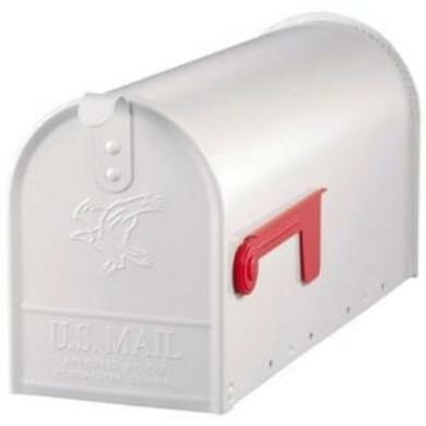 Berucht toevoegen aan Avondeten Amerikaanse brievenbus mailbox wit staal - Yourmailbox