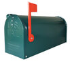 Amerikaanse brievenbus mailbox staal groen