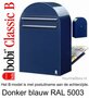 Brievenbus Bobi Classic B donkerblauw RAL 5003