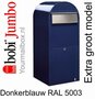 Brievenbus Bobi Jumbo donkerblauw RAL 5003