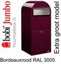 Brievenbus Bobi Jumbo bordeauxrood RAL 3005