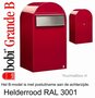 Brievenbus Bobi Grande B helderrood RAL 3001