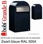 Brievenbus Bobi Grande B zwartblauw RAL 5004