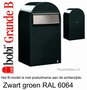 Brievenbus Bobi Grande B zwartgroen RAL 6064