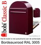 Brievenbus Bobi Classic B bordeauxrood RAL 3005