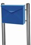 Envelop brievenbus blauw met statief
