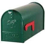 Amerikaanse brievenbus mailbox groen staal