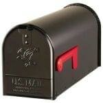 Amerikaanse brievenbus mailbox zwart staal