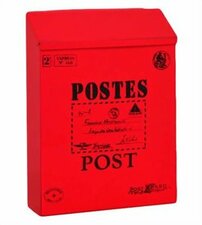 Brievenbus Post kaart rood