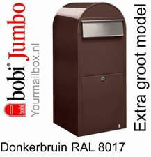 Brievenbus Bobi Jumbo donkerbruin RAL 8017