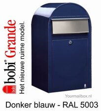 Brievenbus Bobi Grande donkerblauw RAL 5003