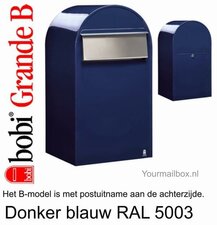 Brievenbus Bobi Grande B donkerblauw RAL 5003