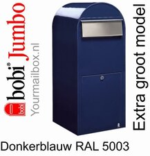 Brievenbus Bobi Jumbo donkerblauw RAL 5003