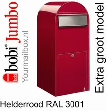 Brievenbus Bobi Jumbo helderrood RAL 3001