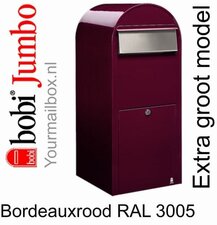 Brievenbus Bobi Jumbo bordeauxrood RAL 3005