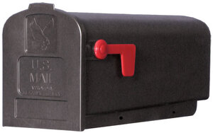 US Mailbox brievenbus kunststof zwart