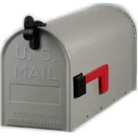 Amerikaanse brievenbus mailbox grijs staal